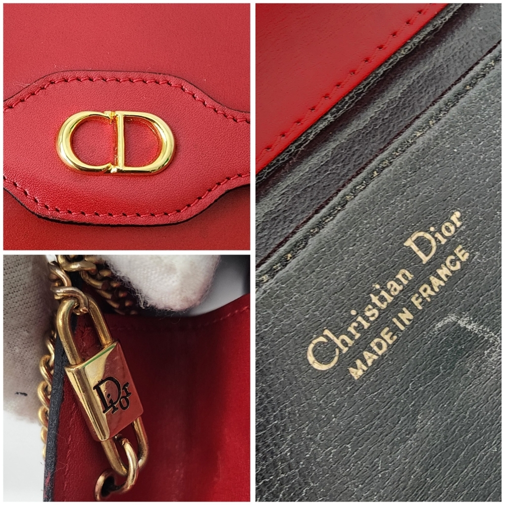 Auth Christian Dior CD Logo Chain Shoulder Bag - Picture 4 of 11